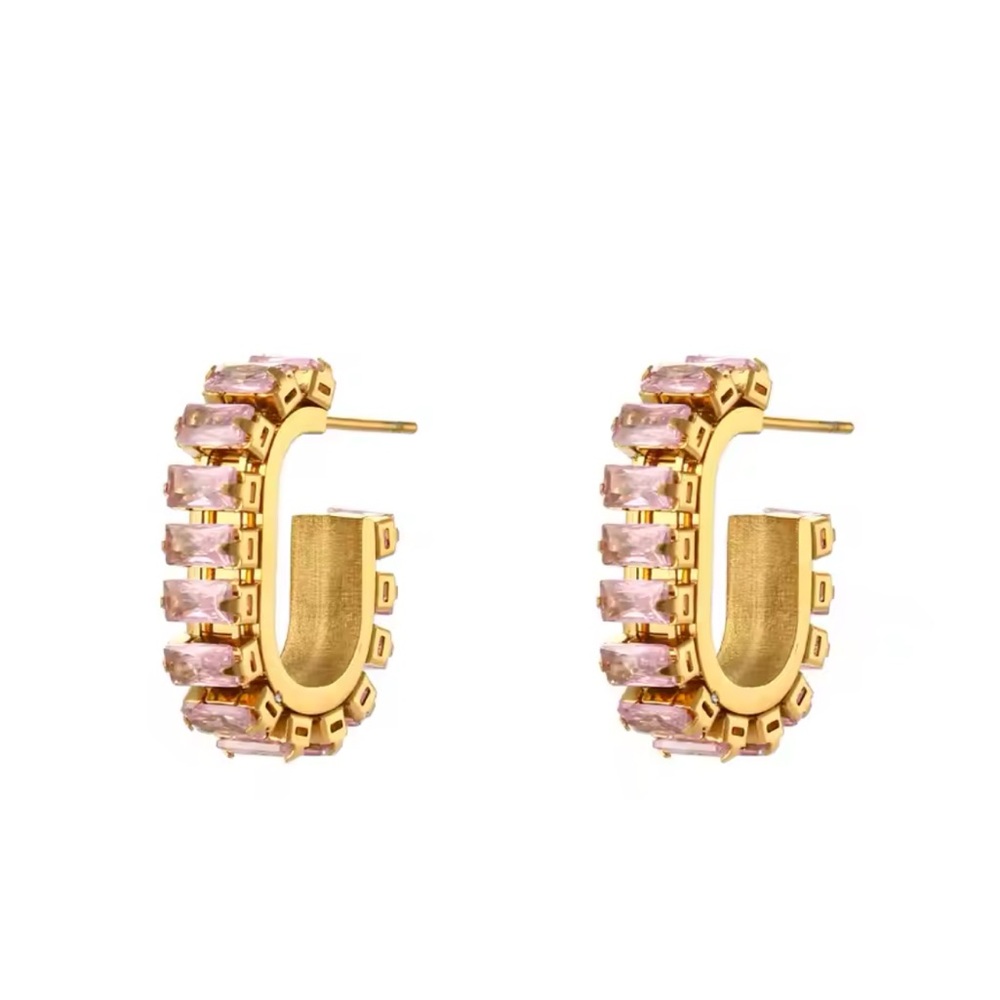 Pink CZ Set - Picture 5 of 6